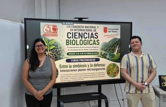 Investigador ICA3 participa en congreso de ciencias biológicas en Colombia e impulsa colaboración con la Universidad del Tolima