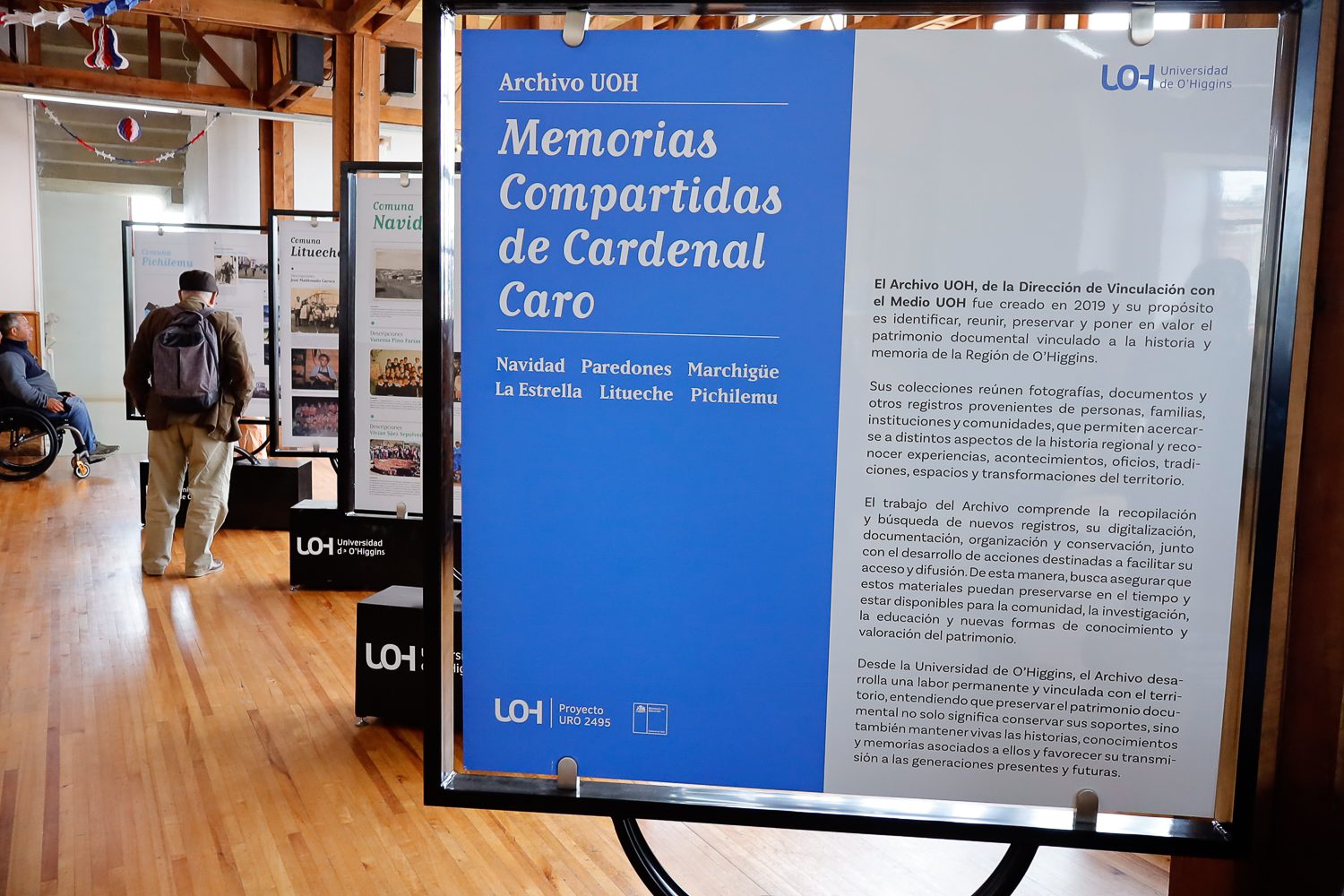 UOH inaugura en Pichilemu exposición fotográfica para volver a mirar la historia de Cardenal Caro